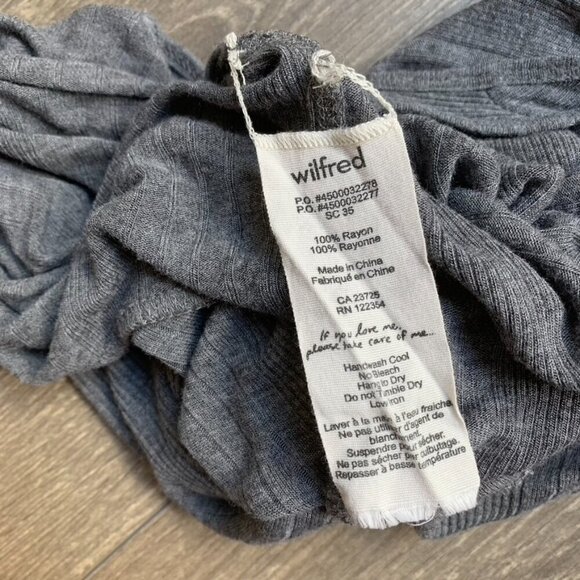 Wilfred Aritzia Women's Tank Top Gray Sleeveless Racerback Lightweight Causal - Picture 14 of 16